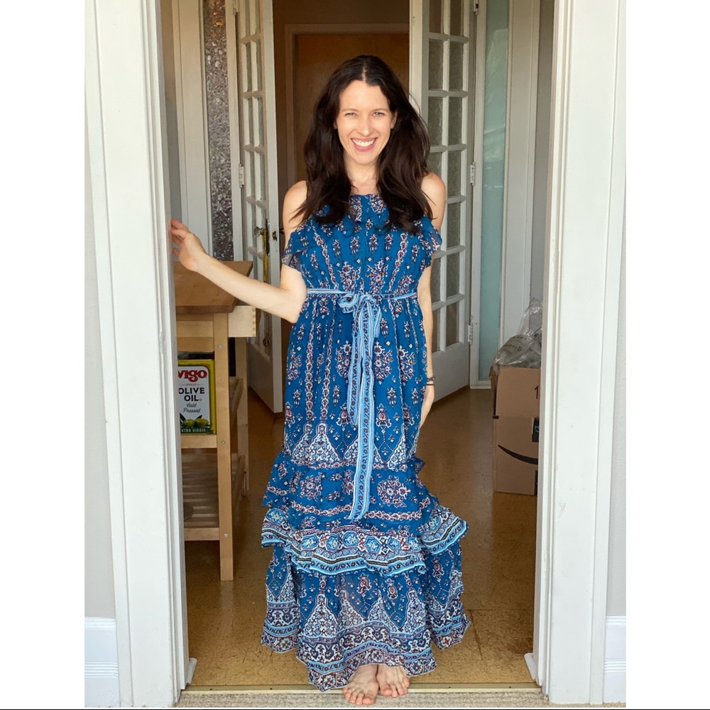 Anthropologie/Sasha Ruffles Maxi Dress